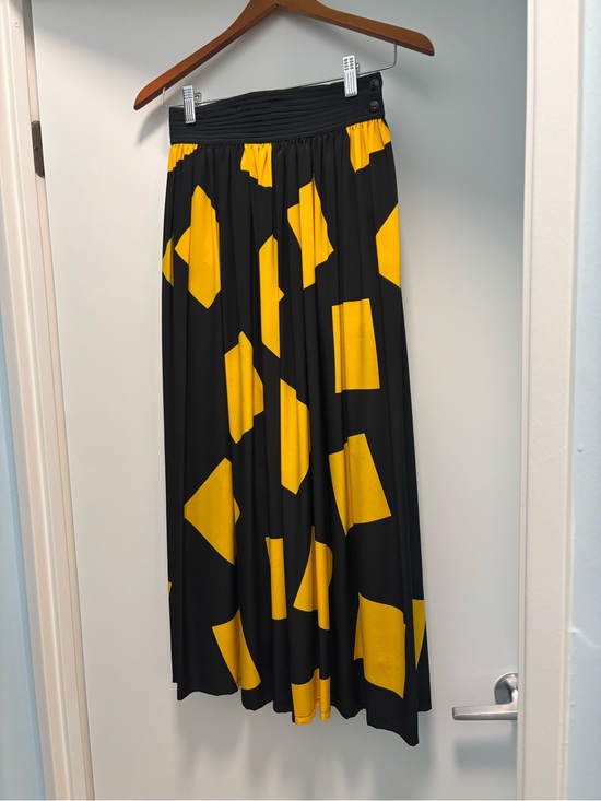 Wayne Clark Dresses & Skirts - Vintage Black and Yellow Geometric Maxi Skirt by Wayne Clark Studio